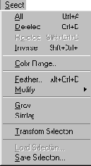 Меню Layer
