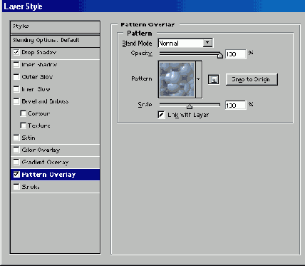 Применение эффекта Pattern Overlay