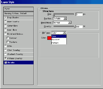 Применение эффекта Pattern Overlay