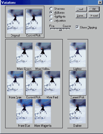 Тонирование или коррекция цвета с помощью команды Color Balance