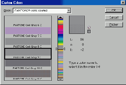Выбор цветов с помощью панели Color Picker